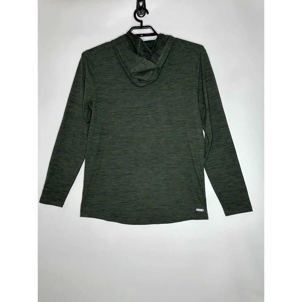 Spyder Active Pullover Hoodie Long‎ Sleeve Athletic Green Heathered Mens Medium